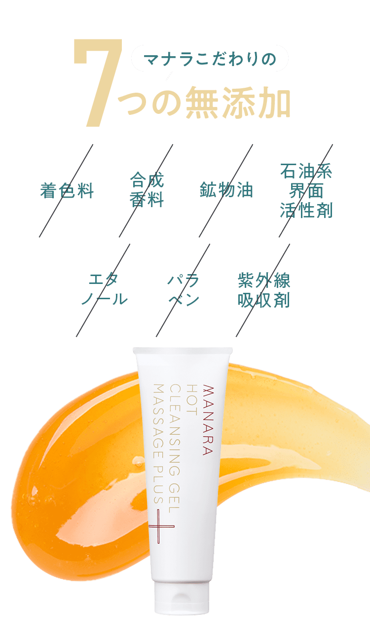 マナラこだわりの7つの無添加